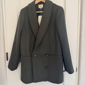 Sezane James Coat NWT - Olive Green (Kaki) Size 34